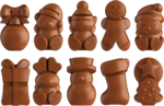 Nestle Kit Kat Christmas Friends 100 Assorted Milk Chocolate Christmas Figures Bulk Chocolate Box, 820 g