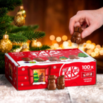 Nestle Kit Kat Christmas Friends 100 Assorted Milk Chocolate Christmas Figures Bulk Chocolate Box, 820 g